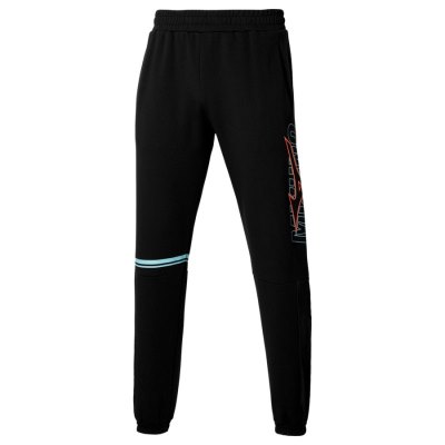 Pantalon Mizuno Athletics Sweat Hombre Negros / Naranjas - Chile M043CVHJUW